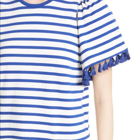 Kate Spade new york tassel stripe flutter sleeve - Picture 4 of 7